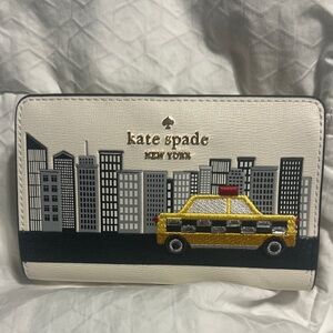 Kate Spade White and Black Cityscape Wallet